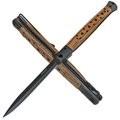 HALLER großes Taschenmesser Sammlermesser Zebraholz Schalen Zweihand-Ausführung