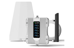 Cell Phone Booster with Smart LCD Display, 5G Compatible for All U.S. Carriers, - Photo 1 sur 8
