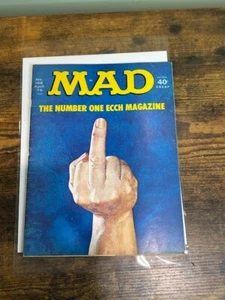Mad Magazine 166 April 1974 Number One Middle Finger Cover Issue Low Grade - Picture 1 of 4