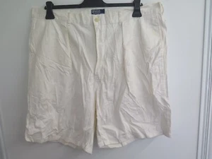 Ralph Lauren POLO men's classic Chino Shorts Waist 40" 102 cm Cream - Picture 1 of 7