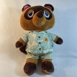 Build A Bear Raccoon Brown Plush 17” Tom Nook Summer Outfit Animal Crossing - Picture 1 of 9