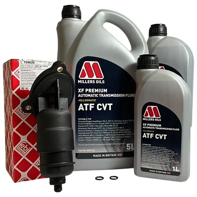 Audi 0AW CVT Gearbox Service Kit 2007–2017 – Millers ATF CVT Oil + Febi Filter - Image 1 of 4