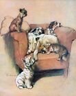 Best Buddies ~ Cecil Aldin, Vintage Dogs Puppies ~ Counted Cross Stitch Pattern