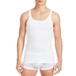 Ragno Canottiera da Uomo Spalla Stretta in Puro Cotone 5001 S13 - Foto 1 di 6