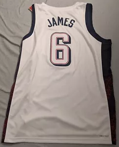 LEBRON JAMES Men's USA Basketball Nike Unisex 2024 Swingman Jersey Sz 52 (XL) - Picture 1 of 6