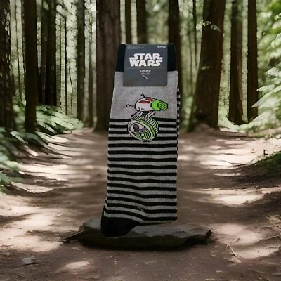 Paquete de 2 pares de calcetines para hombre (Star Wars) (novedad) talla 6-12 negros/grises nuevos con etiquetas Foto 1 de 4