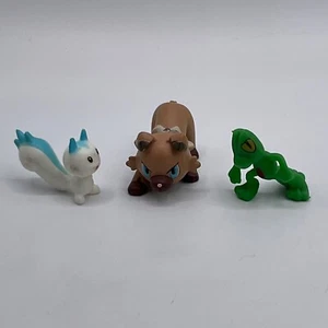 Mini Pokemon Toys Lot of 3 Rockruff Treecko Pachirisa Cake Top Figure Kid **READ - Picture 1 of 16