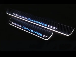 LED Moving Light Door Scuff Step Plate (Fits: HYUNDAI 2013-2018 Santafe DM) - Bild 1 von 10