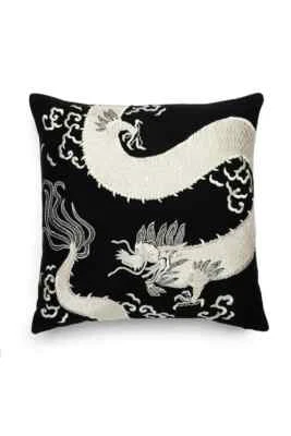 Natori Mayon Dragon Embroidery Pillow, 20 x 20 New - Image 1 of 3