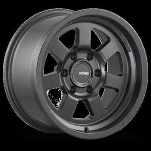 (1) 17x9 -12 Konig HT2 5x127 Matte Black Wheel - Picture 1 of 2