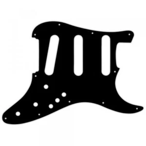 PICKGUARD PERSONALIZADO EE. UU. para FENDER® STRATOCASTER® ELITE - ¡3 capas PG NEGRO BWB EXCELENTE! - Imagen 1 de 1