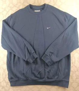 Vintage Nike Sweatshirt Mens 2XL XXL Blue Long Sleeves - Picture 1 of 8
