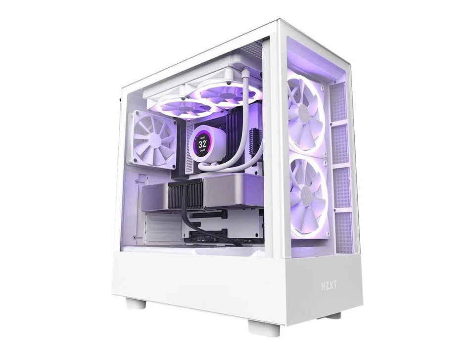 NZXT H5 Elite Case Mid Tower - Bianco