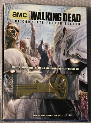 The Walking Dead Complete Fourth Season & Ltd Ed w/ Prison Key & CD, 5 DVDs    a - Image 1 of 4