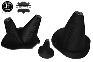 Cuero Negro 3X Guardapolvos Juego Para Ford Gpw Jeep Willys MB Traje Nuevo En GB - Imagen 1 de 3