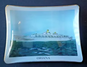 CRUCERO P+O, BANDEJA DE PASADORES DE VIDRIO SS ORIANA LANZADA 1959 DESECHADA 2005. - Imagen 1 de 2