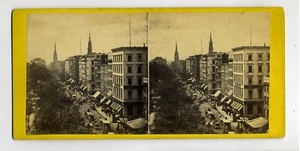 ESTÉREO - CIUDAD DE NUEVA YORK - MIRANDO HACIA ABAJO B’WAY - MONTAJE AMARILLO - ANTHONY - Imagen 1 de 2
