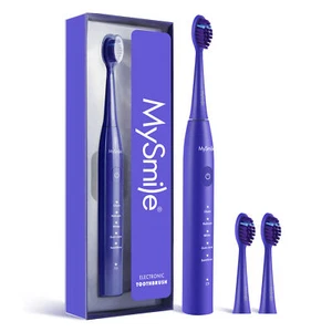 MySmile DY156 Sonic Electric Toothbrush 5 Cleaning Modes 3 Brush Heads - Picture 1 of 28