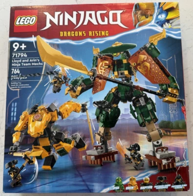 LEGO Ninjago Dragons Lloyd Arin's Ninja Team Mechs 71794 NEW SEALED Crease Dents - Image 1 of 2