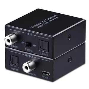 Optisch zu Koax, optischer SPDIF Toslink zu Koaxial und Koaxial zu optischem SPDIF... - Bild 1 von 7