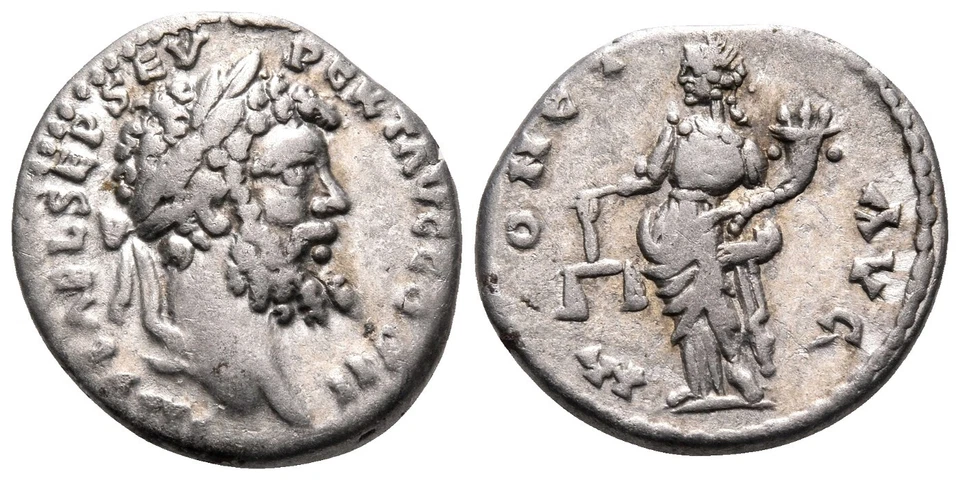 Septimio Severo, 193-211. Denario (Plata, 17,5 mm, 3,13 g, 11 h), Emesa 194 Foto 1 de 1
