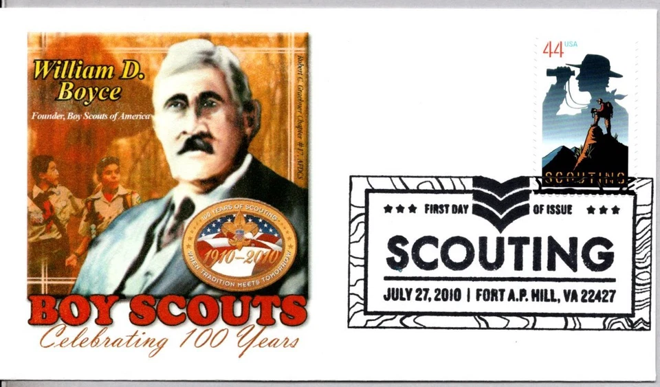 #4472 SCOUTING STAMP FIRST DAY OF ISSUE, CELEBRATING 100 YEARS BOY SCOUTS FDC - Image 1 of 1