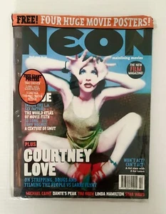 NEON Film Magazine April 1997 - Courtney Love, Michael Caine Inc 4 x posters - Picture 1 of 6