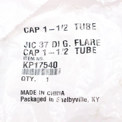 Parker 37 Degree Flared Tube Cap Steel 1-1/2" OD KP17540 - Image 1 of 4