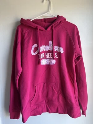 Carolina Tar Heels women's pink pullover hoodie Size XL baseball basketball - Image 1 of 3