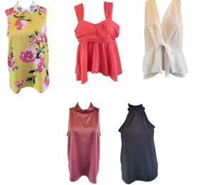 RIVER ISLAND ärmellose Blusen. Verschiedene Stile & Farben, UK-Größe 6,8,12,14 - Bild 1 von 6