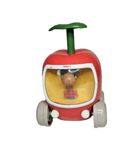 TOMY Richard Scarry Lowly Worm Apple Push Car Vintage 1995 - Picture 1 of 13