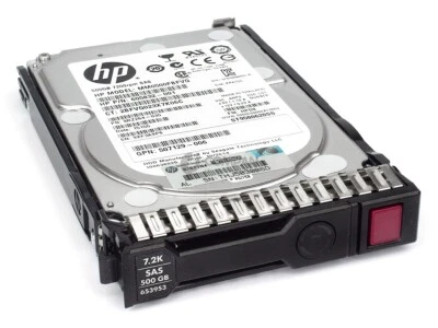 653953-001 HP HDD 500GB 7.2K SAS 6G 2.5" SFF HOT-SWAP - Image 1 of 4