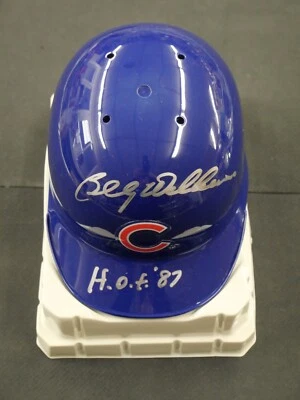 MINICAPACETE RIDDELL ASSINADO POR BILLY WILLIAMS COM "HOF 87" PSA CHICAGO CUBS - Imagem 1 de 2