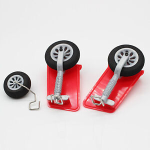 Red Landing Gear Caster Wheels RC Fixed Wing Parts For WLtoys XK A300.0016.002