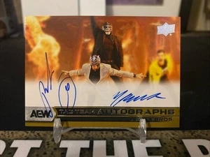 UD AEW Black Diamond Tag Team Autograph Rey Fenix Penta Auto Dual Lucha bros WWE - Picture 1 of 2