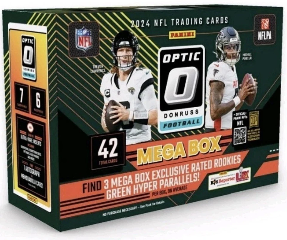 2024 Panini NFL Optic Donruss Football Trading Card Mega Green Hype -