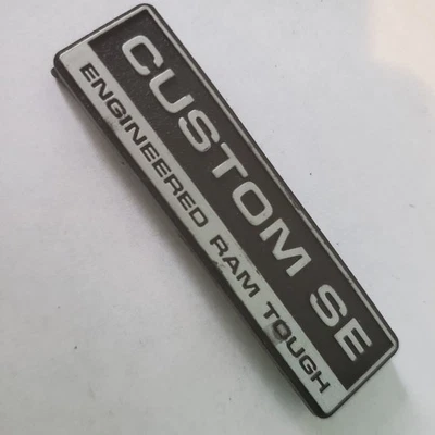 81 - 89 Dodge Ram Truck Ramcharger Glove Box Emblem Custom SE D150  D100 W150 - Image 1 of 2