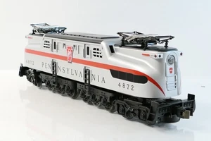 MTH 5104L O Electric Pennsylvania 4872 GG-1 Locomotive Silver No 3 Rail w/ Horn - Picture 1 of 9