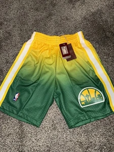 Mitchell & Ness 1994 Seattle Super Sonics Fadeaway Swingman Shorts Herren Gr. S Neu - Bild 1 von 7