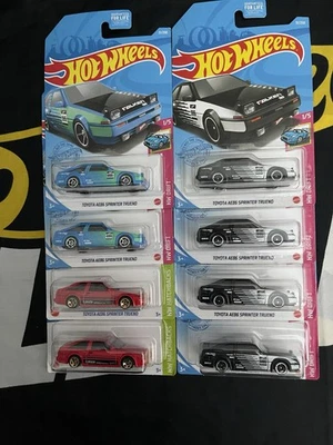 Hot Wheels Toyota AE86 Sprinter Trueno Lote de 8 Foto 1 de 4