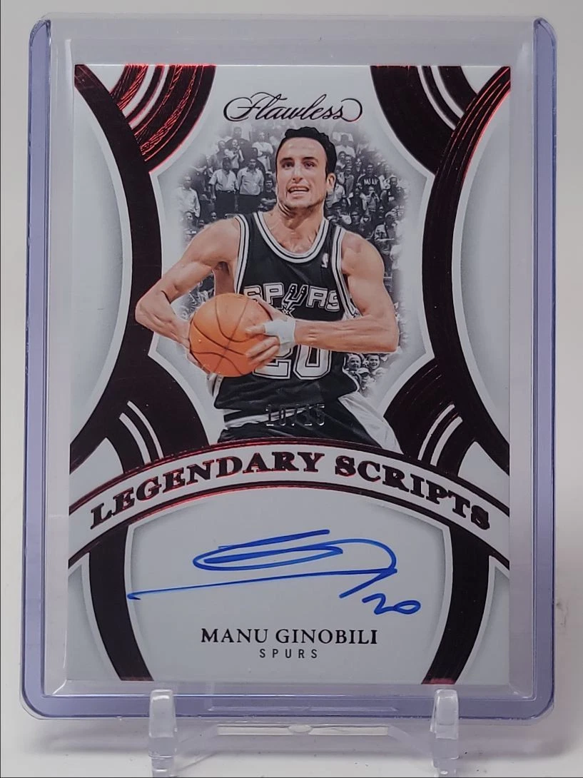 Panini Manu Ginobili Autographed Basketball Trading Cards