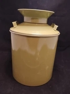 10” Metal Milk Can Vintage Green - Picture 1 of 5