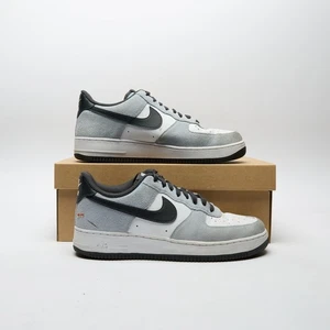 NIKE Air Force 1 '07 LV8 Men's White/Blue SIZE 9.5 Trainers - Picture 1 of 6