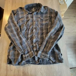 KUHL Hemd Herren L grau kariert Langarm Knopfleiste Hemd Outdoor Wandern - Bild 1 von 6