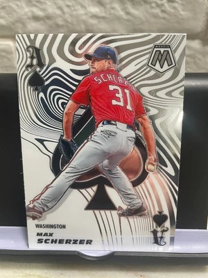 Max Scherzer - 2021 Panini Mosaic Aces #ACE9 Washington Nationals - Imagem 1 de 2