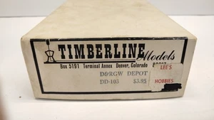 Timberline Models HO D&RGW Depot Kit DD-103 Wood Craftsman NUEVO - Imagen 1 de 9