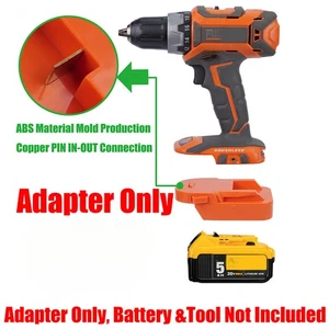1 Adapter for DeWalt 20V MAX XR Battery to Power for RIDGID 18V Cordless Tools - Picture 1 of 7