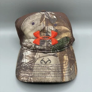 Gorra ajustada Under Armour Realtree Woodland camuflada adulto L/XL marrón sombrero de caza - Imagen 1 de 7