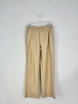 Pantalones de pierna ancha de cuero sintético Elie Tahari para mujer talla S Foto 1 de 4