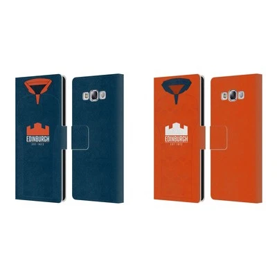EDINBURGH RUGBY 2021/22 CREST KIT LEATHER BOOK WALLET CASE FOR SAMSUNG PHONES 3 - Image 1 of 4